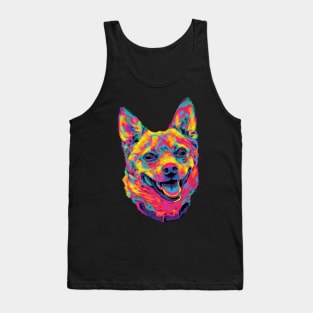 Cute Rainbow Mutt Smile Tank Top